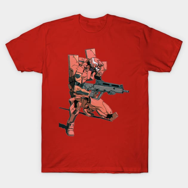 Evangelion Unit 2 T-Shirt by KokoroPopShop